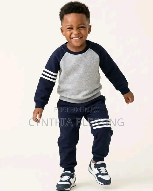 2 Piece Kids Tracksuits Grey - thumbnail 3