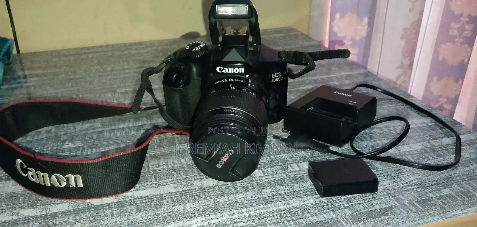 Canon EOS 4000D DSLR Camera + 2 Batteries + Charger + Tripod