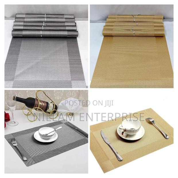 6pc New Pattern PVC Waterproof Place Mats - main view