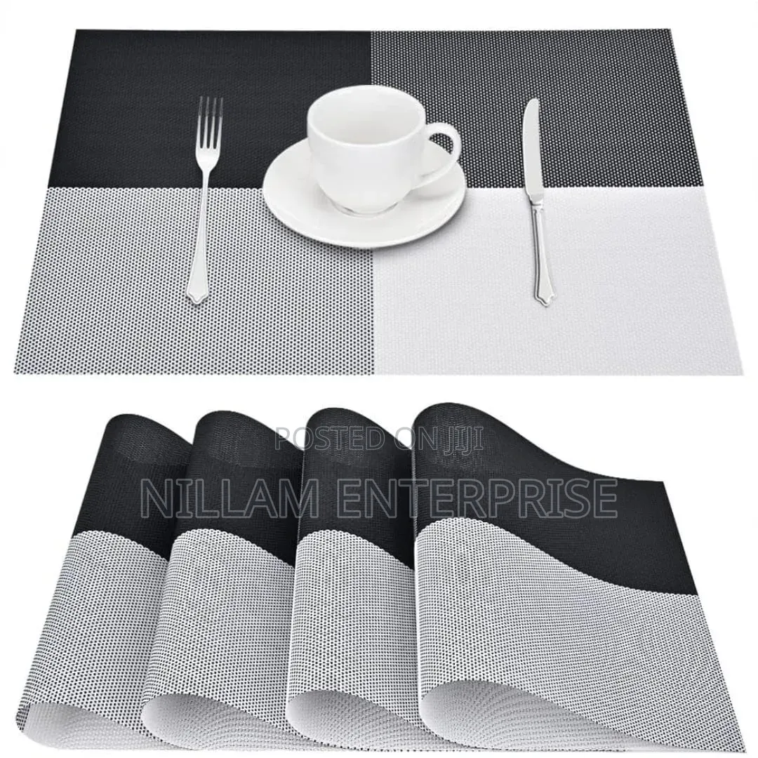 6pc New Pattern PVC Waterproof Place Mats