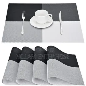 6pc New Pattern PVC Waterproof Place Mats