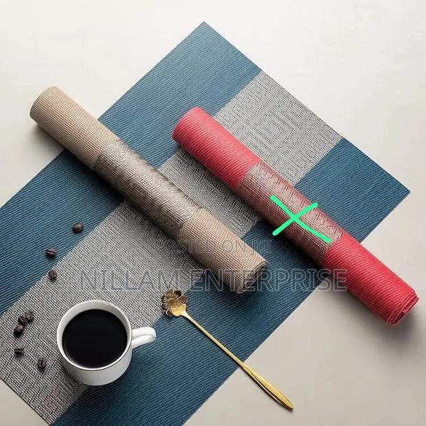 6pc New Pattern PVC Waterproof Place Mats - thumbnail 8