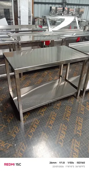 Stainless Steel Table, 4 by 2 Feets