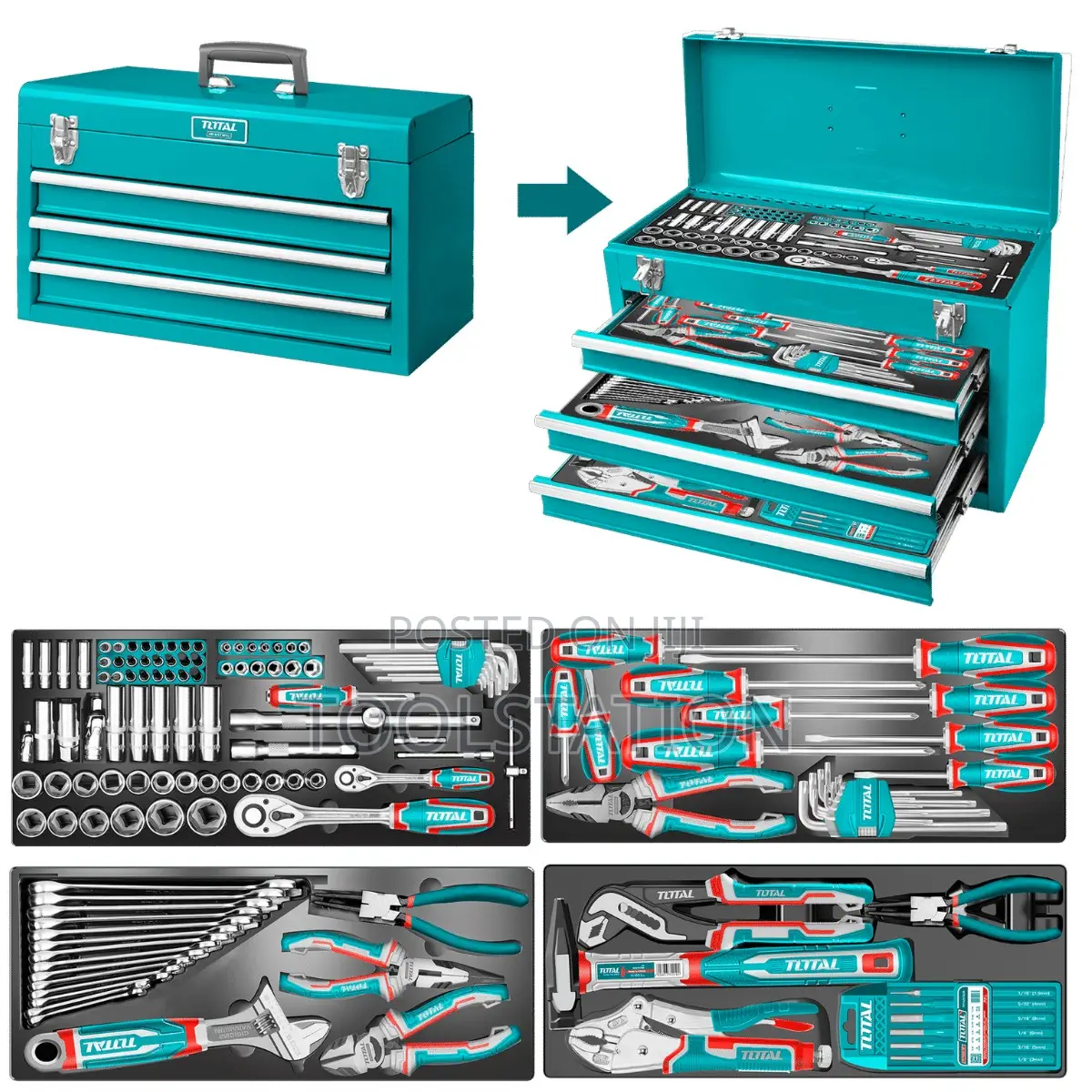 136 PCS Tool Chest Set THTCS351367