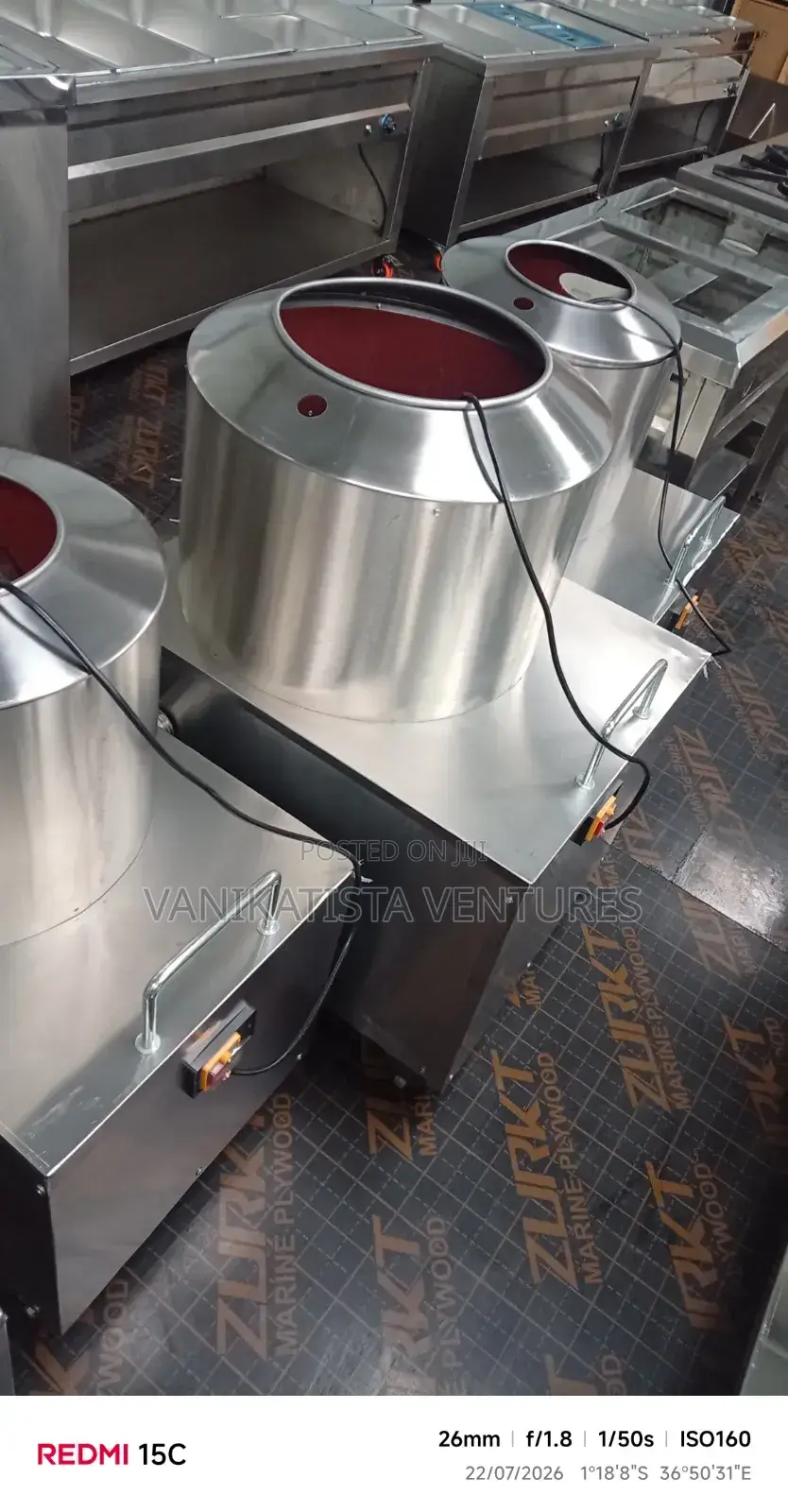 Commercial Potato Peeler, Imported. 50Kg Capacity, 400kg/Hr