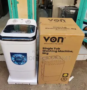*Von Washing Machine 9kg Single Tub Washing Machine