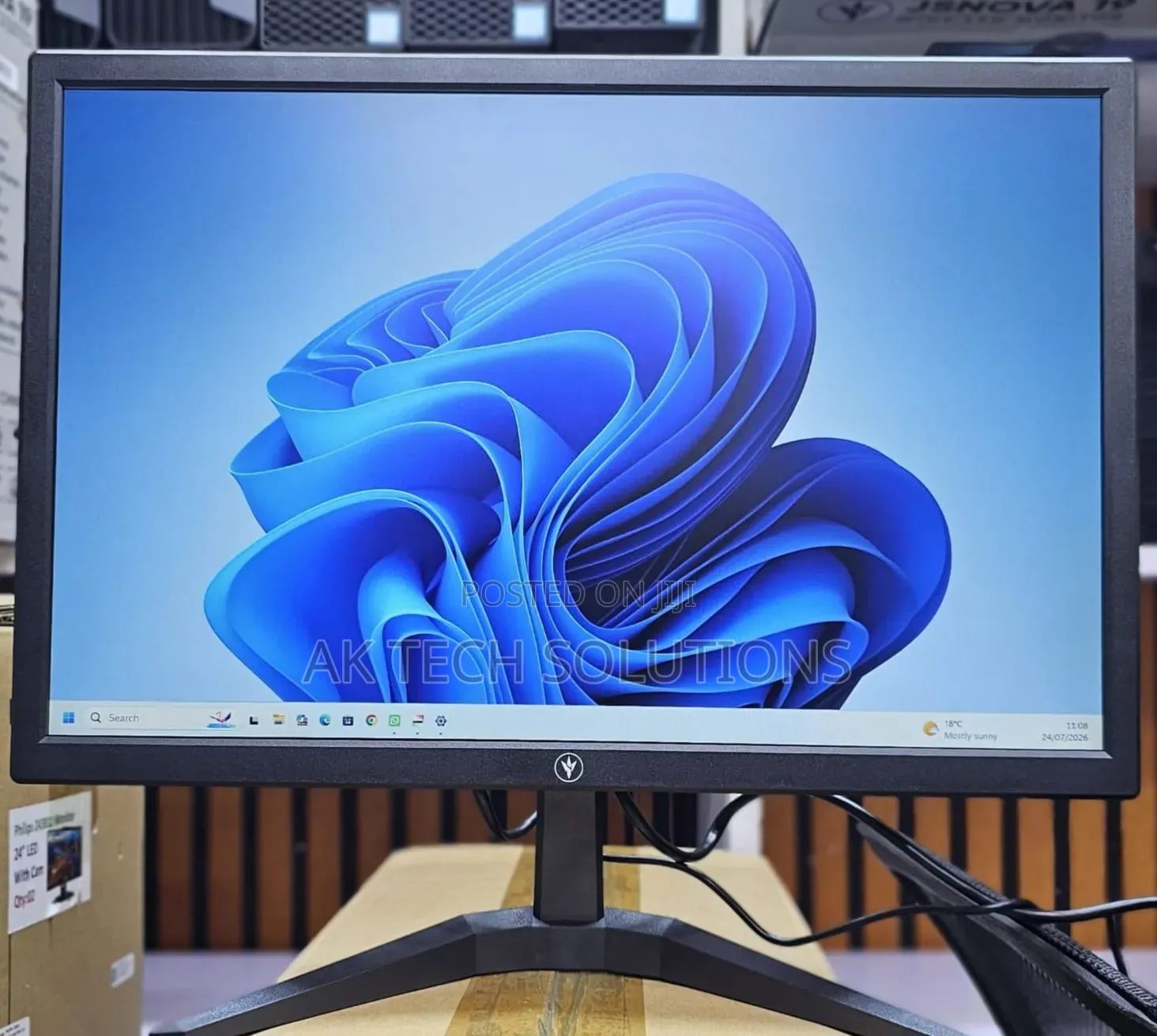 Jsnova 19 Wide Led Monitor Djsnova-19f7h 75Hz Hdmi/Vga Brand New