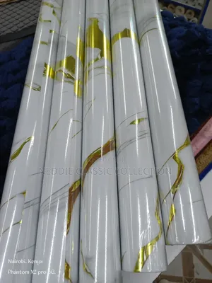White Gold Marble Contact Paper Self Adhesive