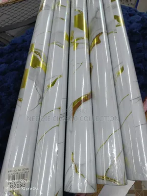 White Gold Marble Contact Paper Self Adhesive