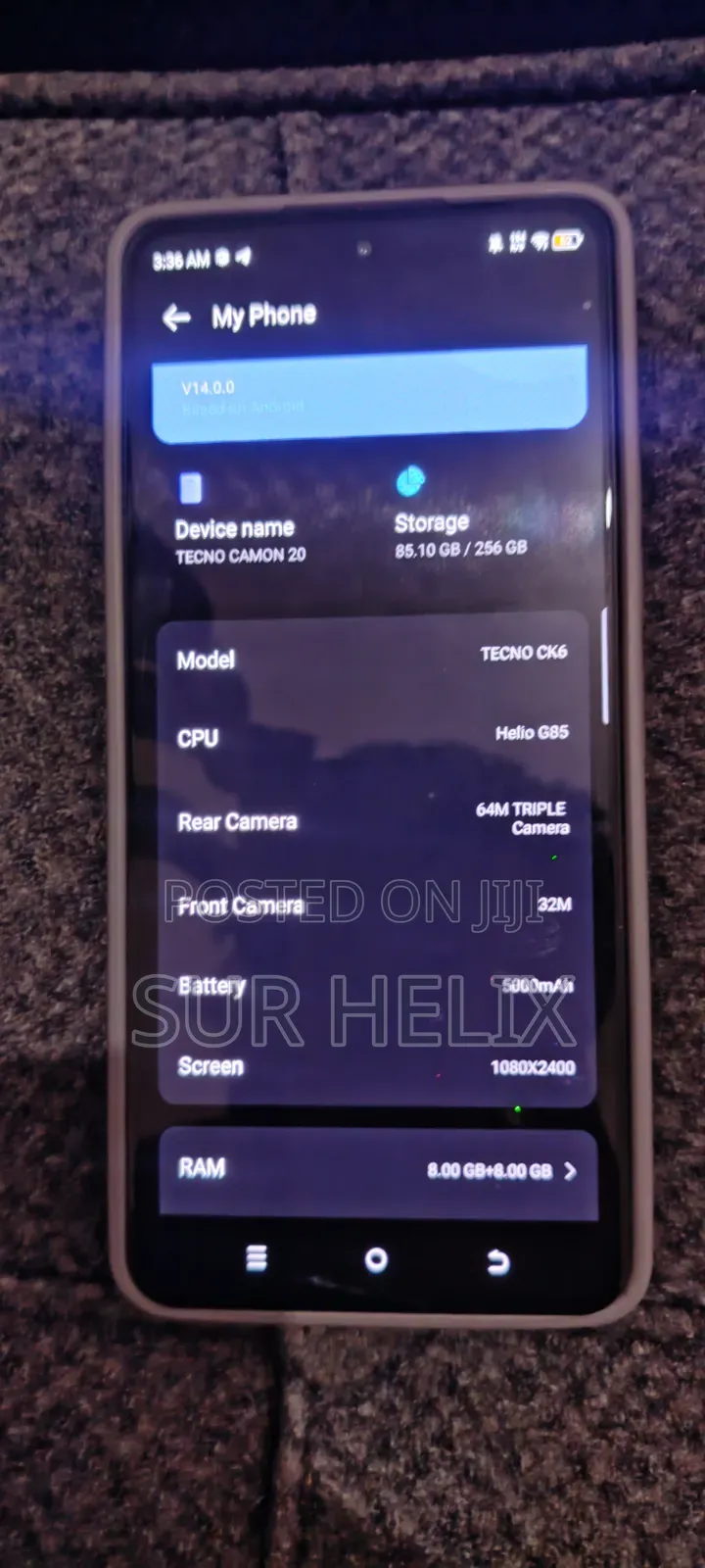Tecno Camon 20 256 GB Blue