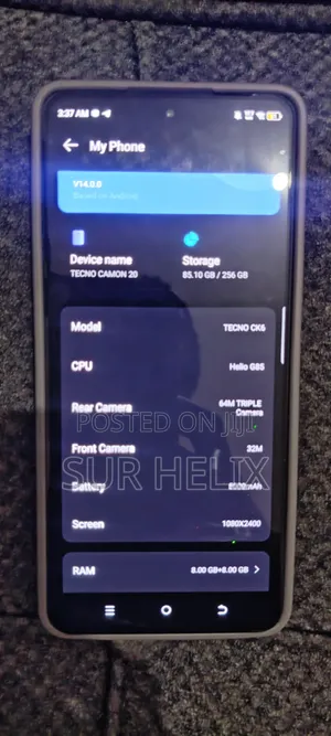 Tecno Camon 20 256 GB Blue