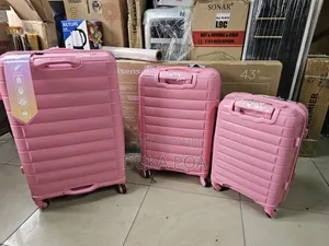 Pink Rubber Suitcase Small Size
