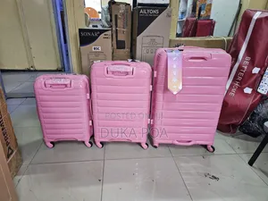 Pink Rubber Suitcase Small Size