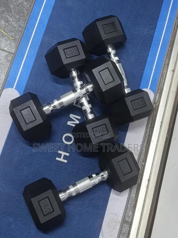 5kg Hexagon Dumbbells - main view