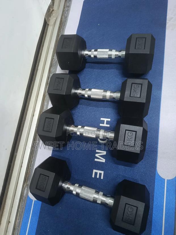5kg Hexagon Dumbbells Fixed Weight