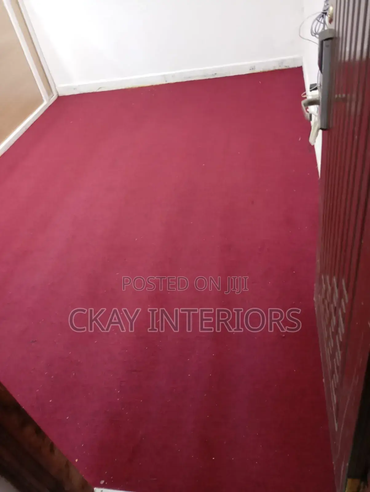 Red and Maroon Soft Floors Delta Wall to Wall Carpets