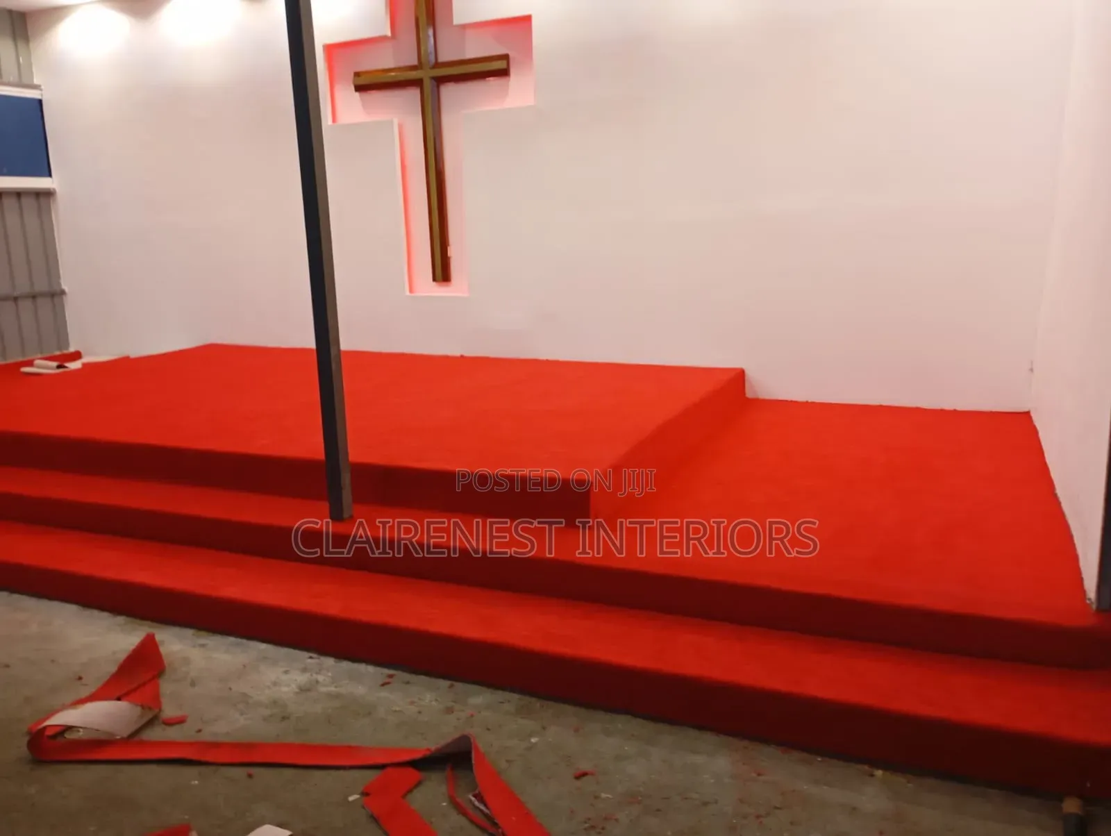 Red and Maroon Soft Floors Delta Wall to Wall Carpets
