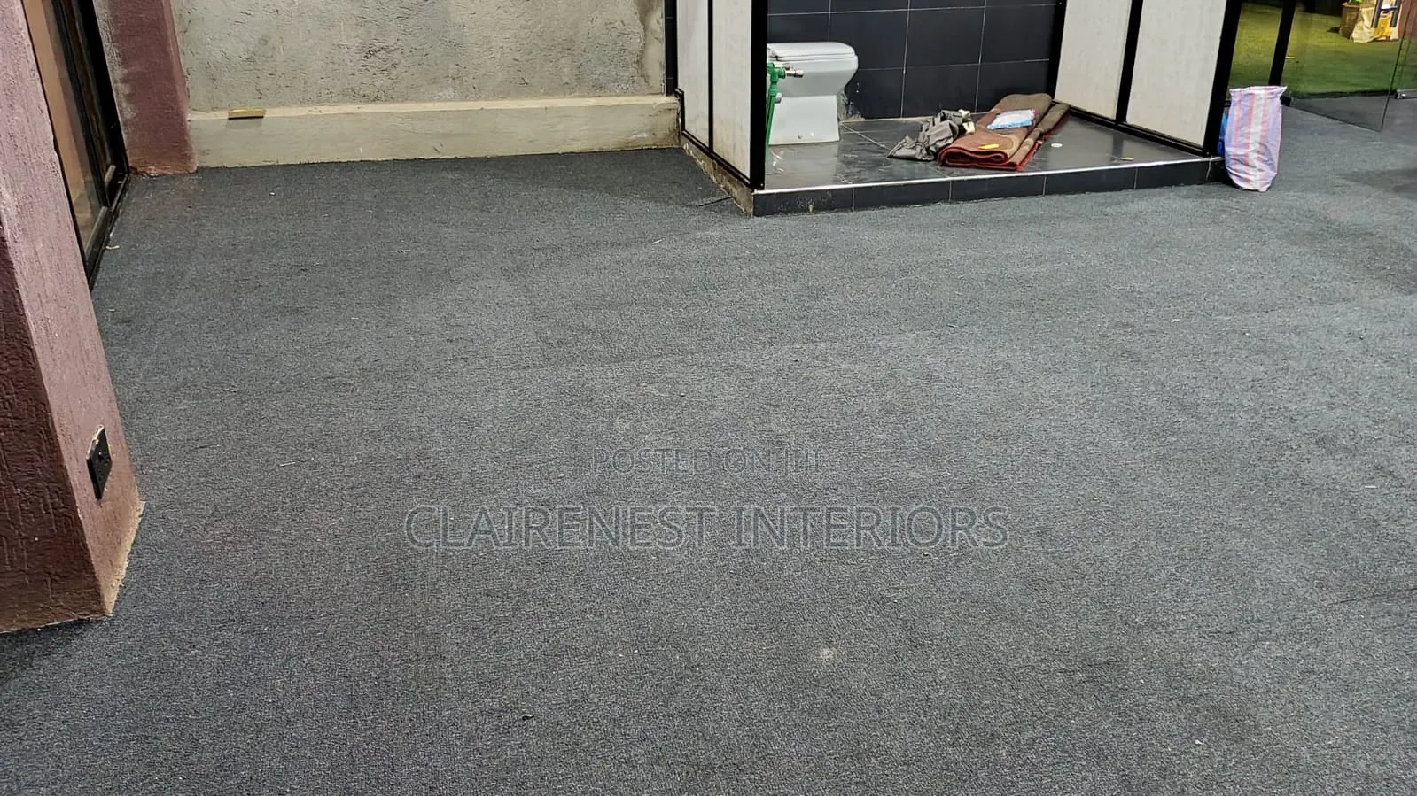 Dark and Light Grey Delta 4m Wide Wall to Wall Carpets