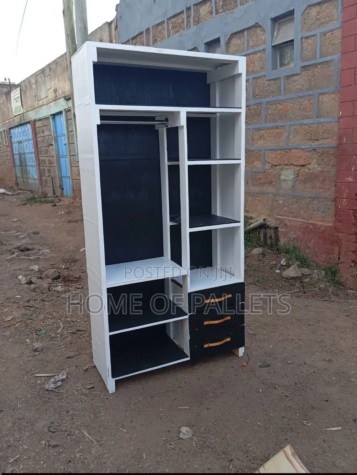 3 by 6 Strong New Pallet Wardrobe