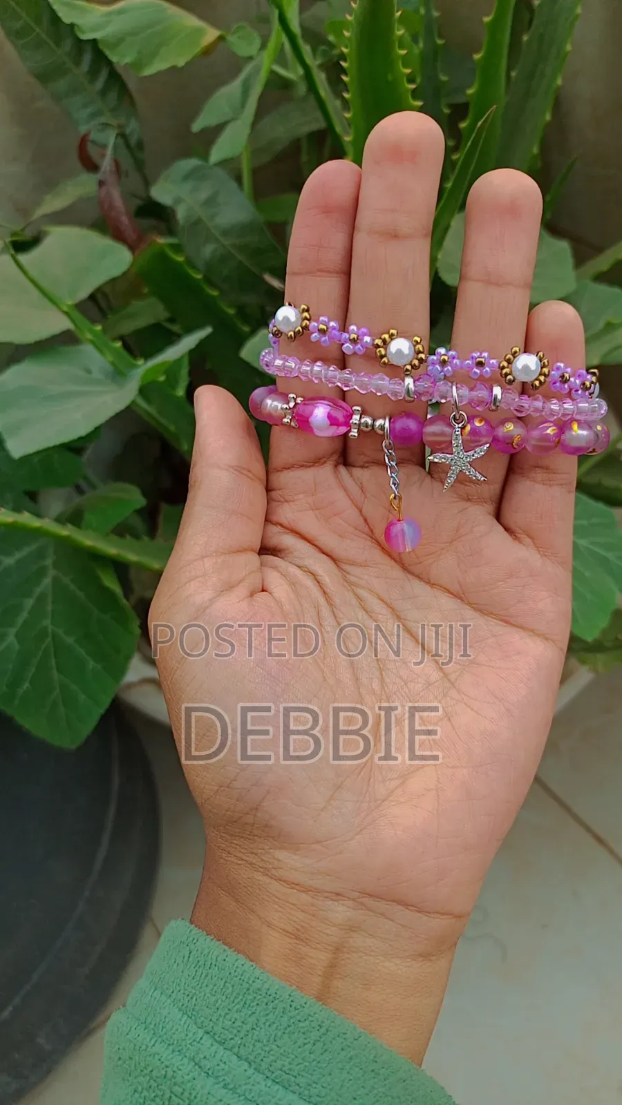3-5 PCS Stack Bracelets, Glass Beads