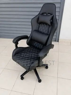 Black Leather Gaming Chair