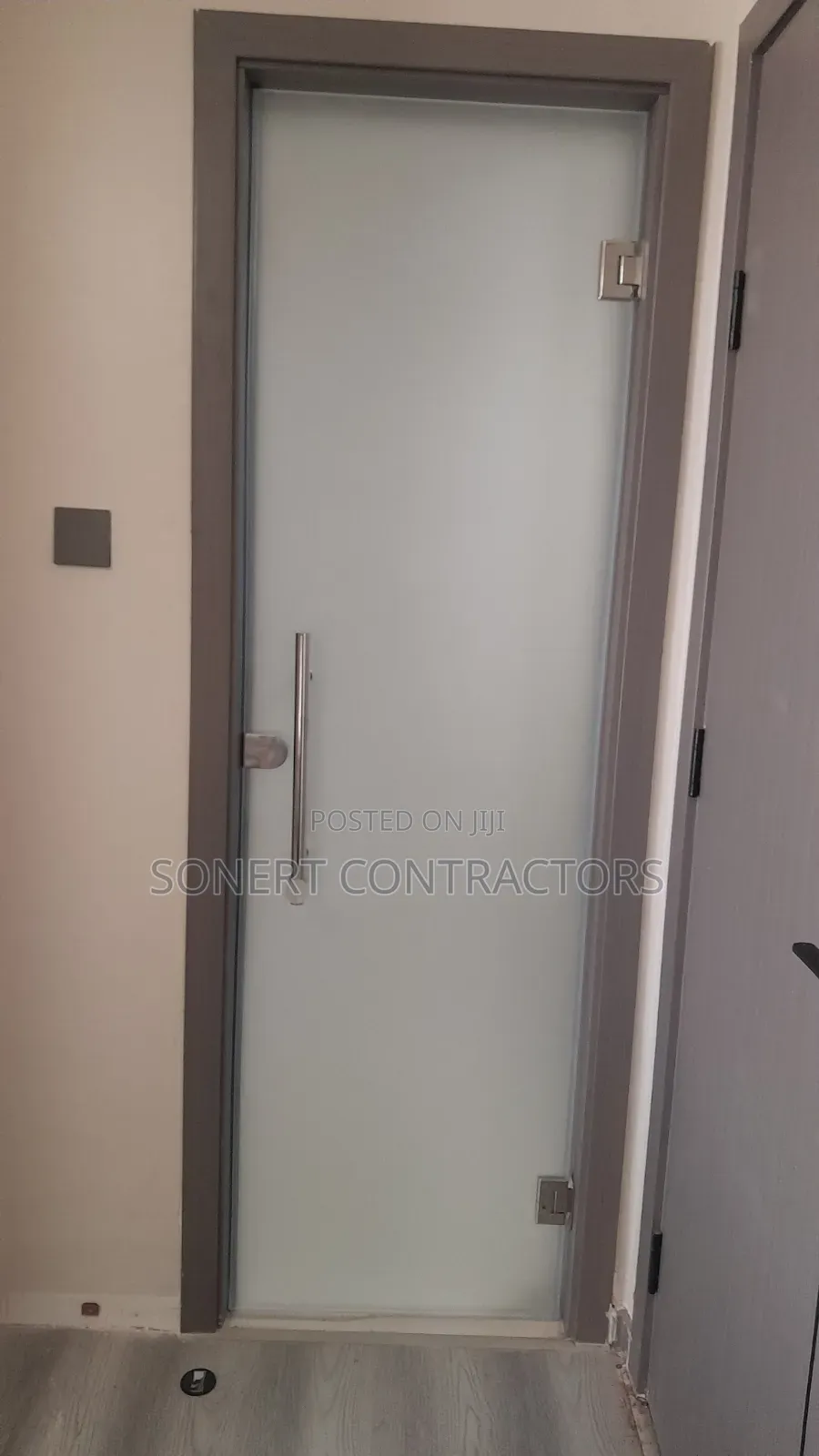 Obscure Frameless Door Toilet Glass