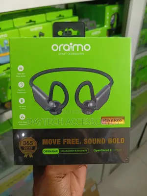 Oraimo OpenCirclet 2 Open-Ear Wireless Headphones in Black