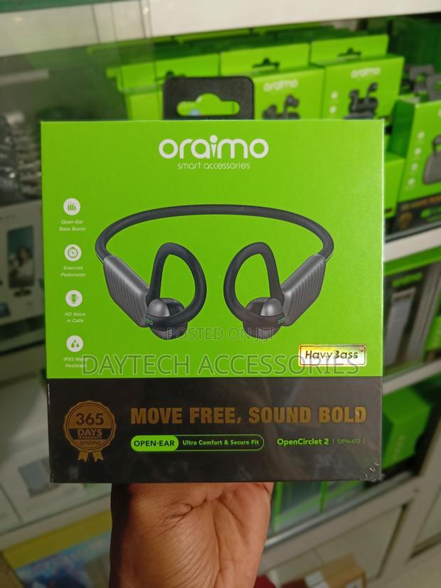 Oraimo OpenCirclet 2 IPX5 Steps Tracking Open-Ear Earphones - thumbnail 2