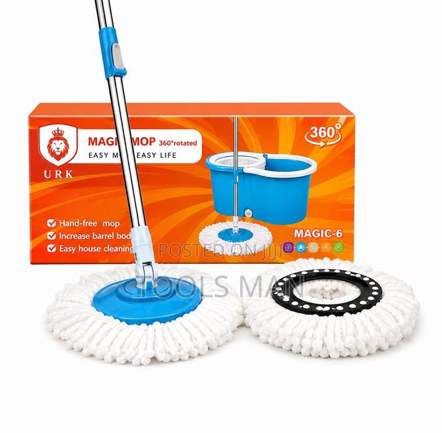 URK MAGIC-6 Spin Mop Bucket Set 360 Degree Microfiber - thumbnail 2