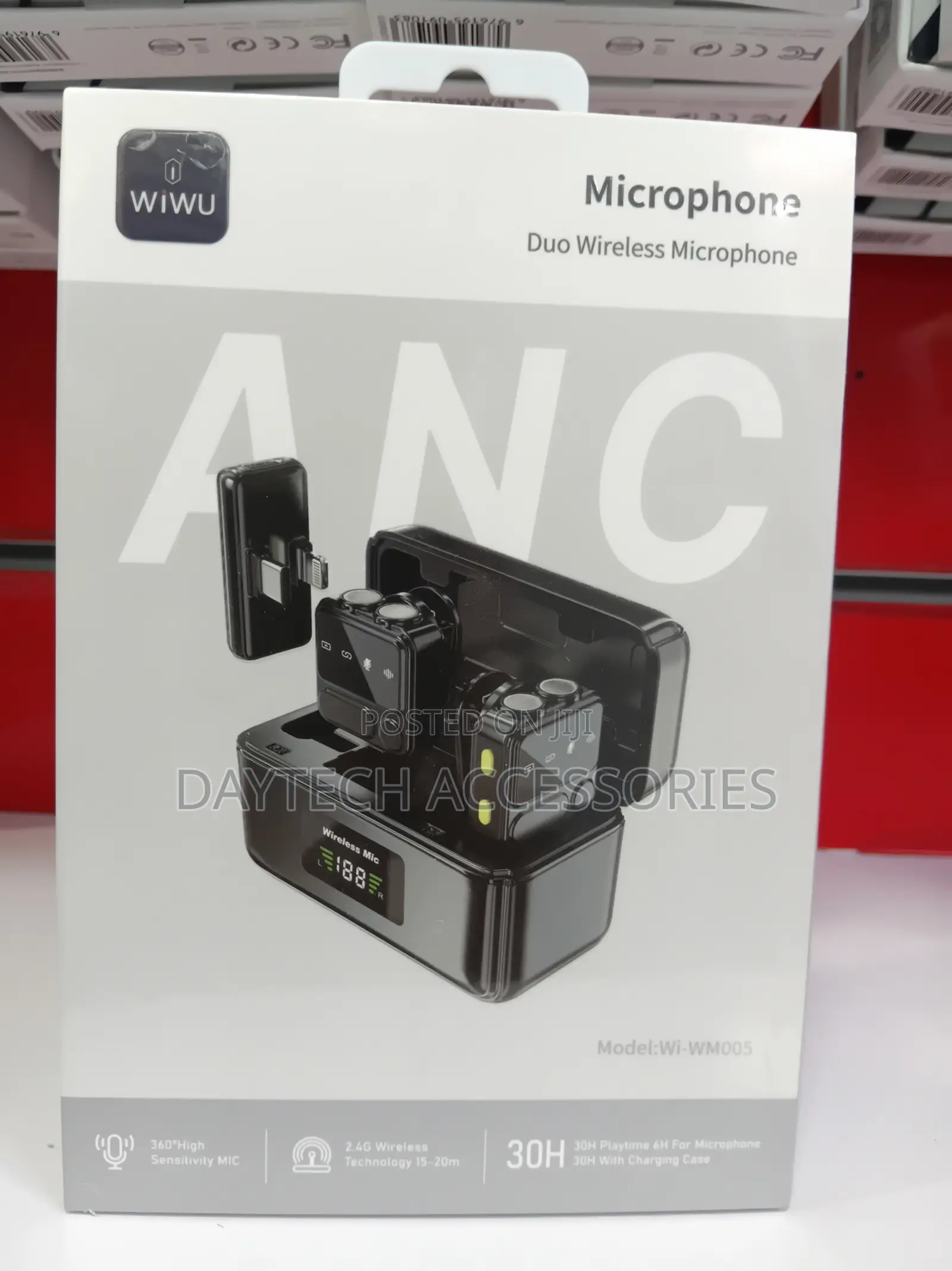 Wiwu Wi-Wm005 Wireless Lavalier Microphone Type-C Lightning.