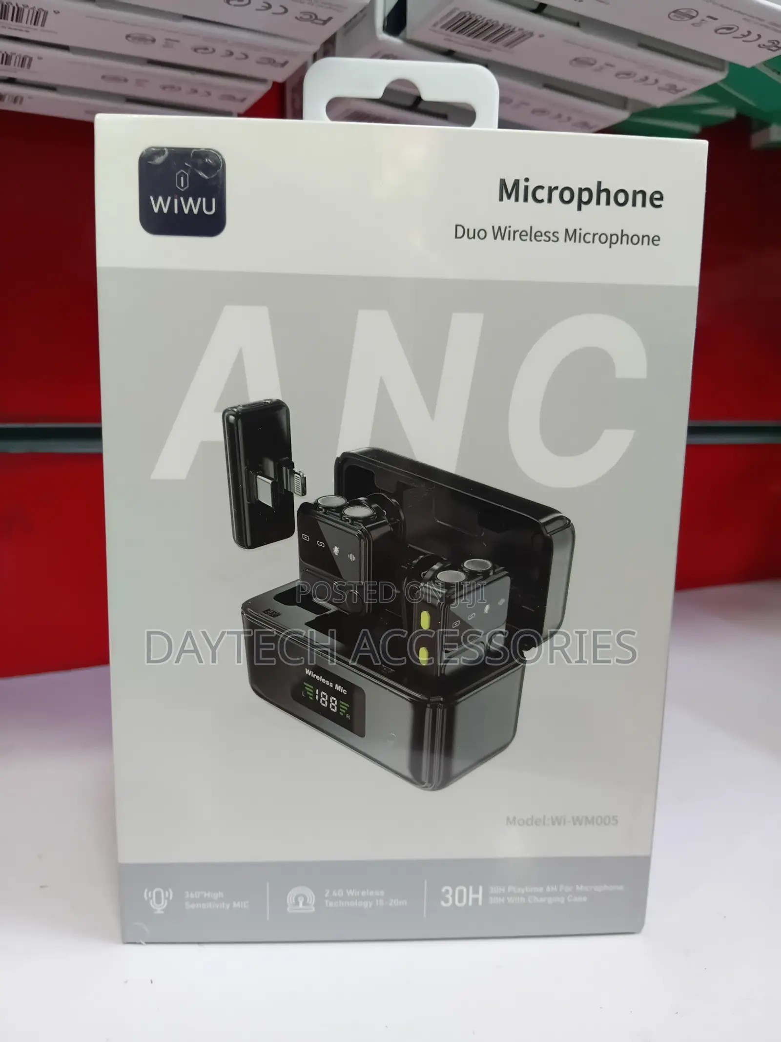 Wiwu Wi-Wm005 Wireless Lavalier Microphone Type-C Lightning.