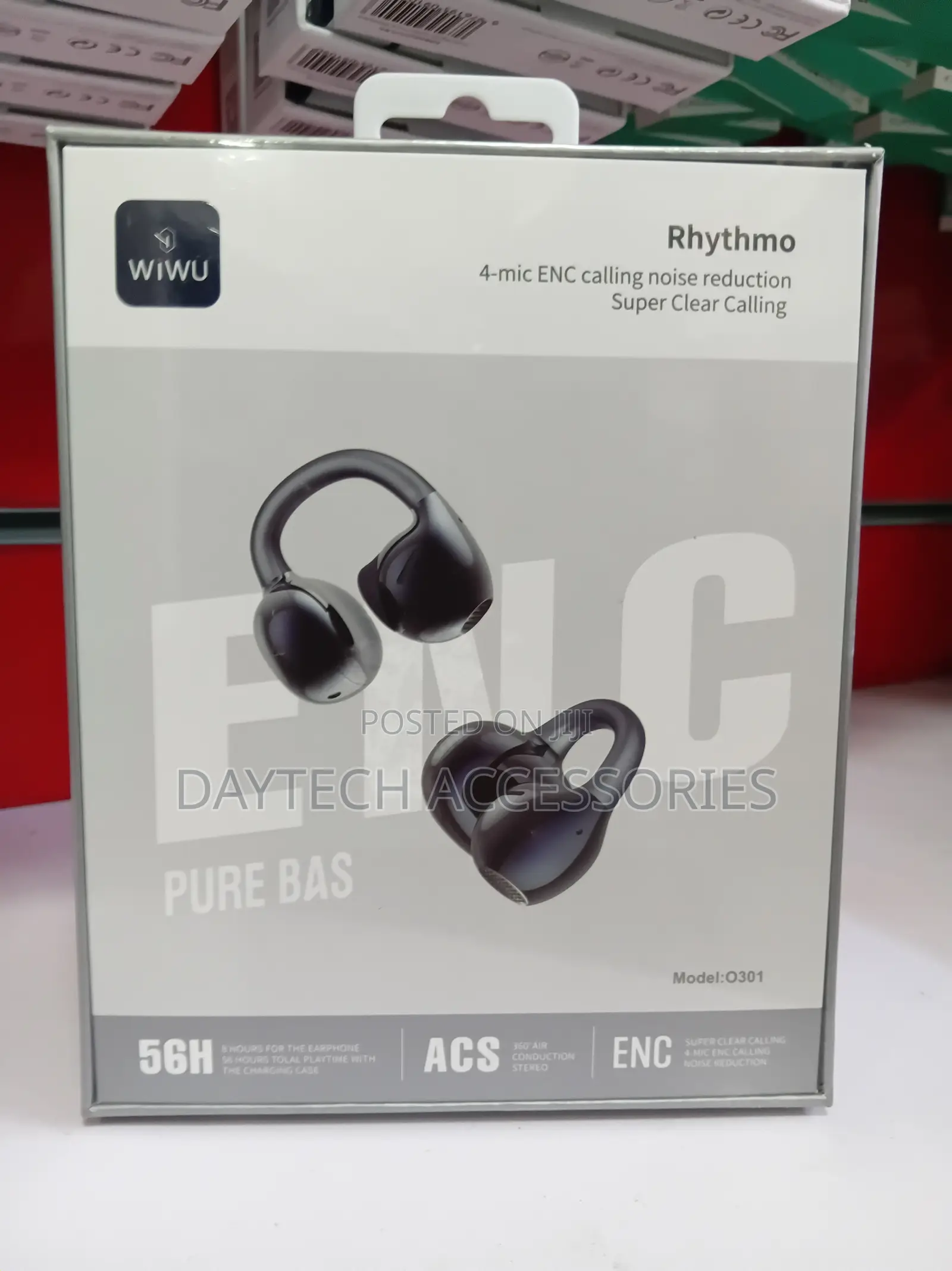 WiWU Rhythmo (Model Q301) Open-Ear Clip-on Wireless Earbuds