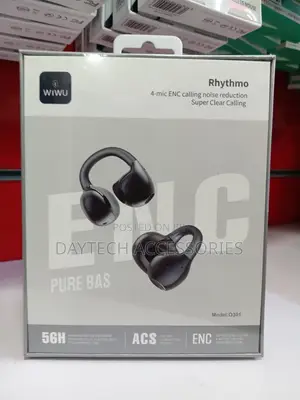 WiWU O301 AI Open-Ear True Wireless Earbuds in Black