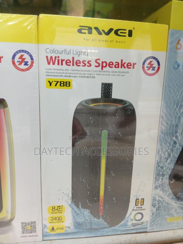 The Awei Y788 Colourful Light Wireless Bluetooth Speaker. - thumbnail 2