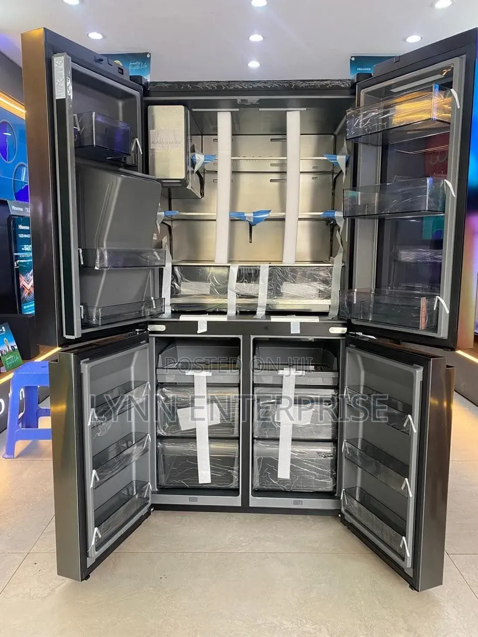 Hisense Refrigerator REF600DR 615L 4door With Dispenser 
.