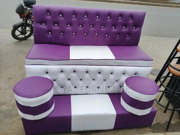 Pedicure Seat Purple and White