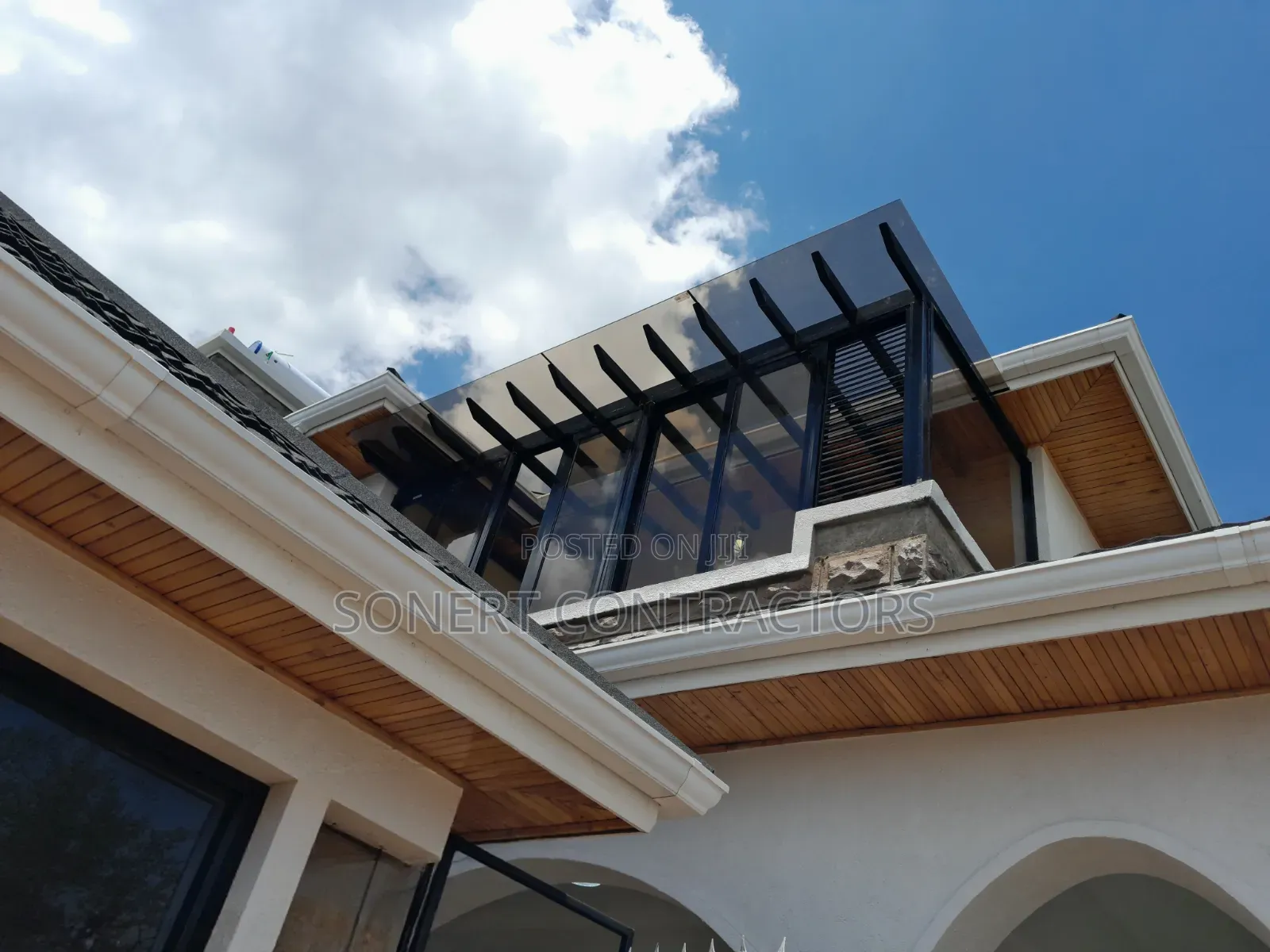 Balcony Extension Pergola Glass Shade