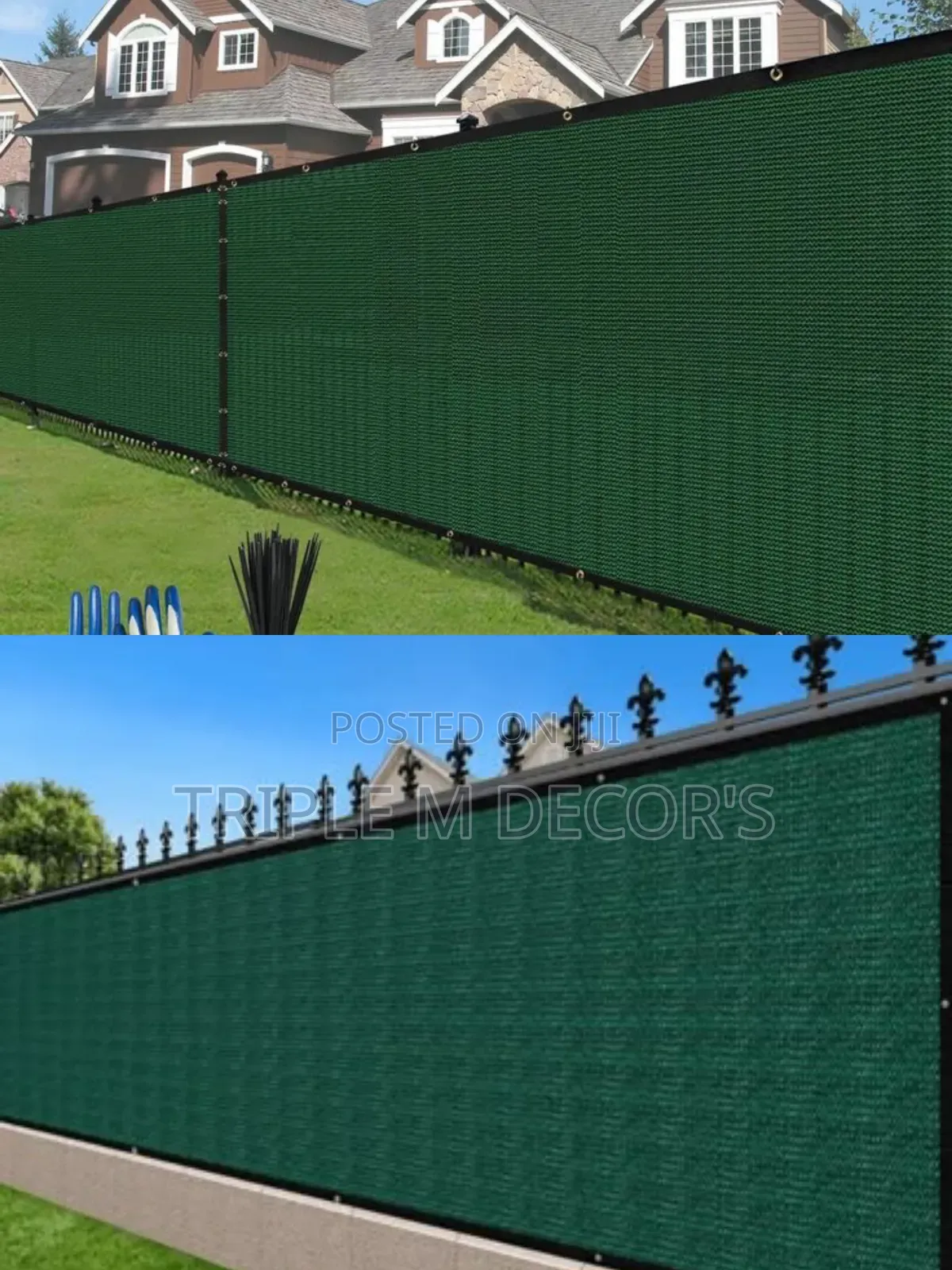 Privacy Fence Screen Roll – Green