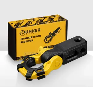 BUNKER INDUST 3/4" D Ring Shackle Hitch Receiver With Trailer Hitch