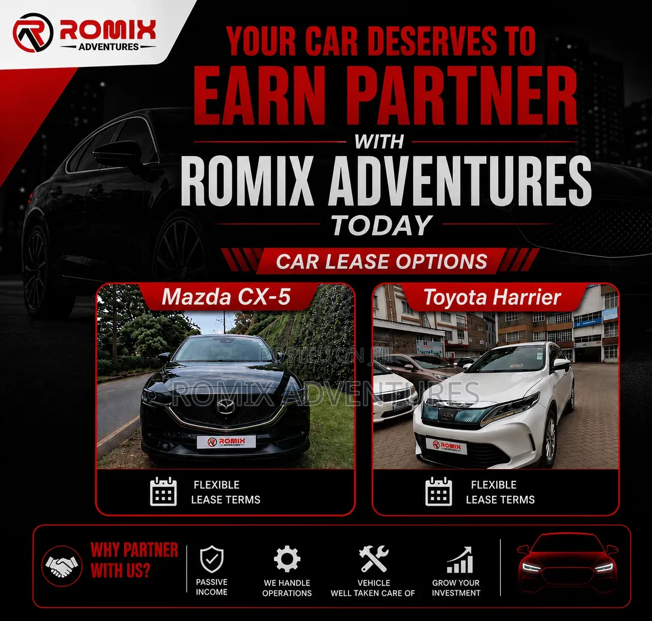 Toyota Harrier Mazda CX-5 Car Lease