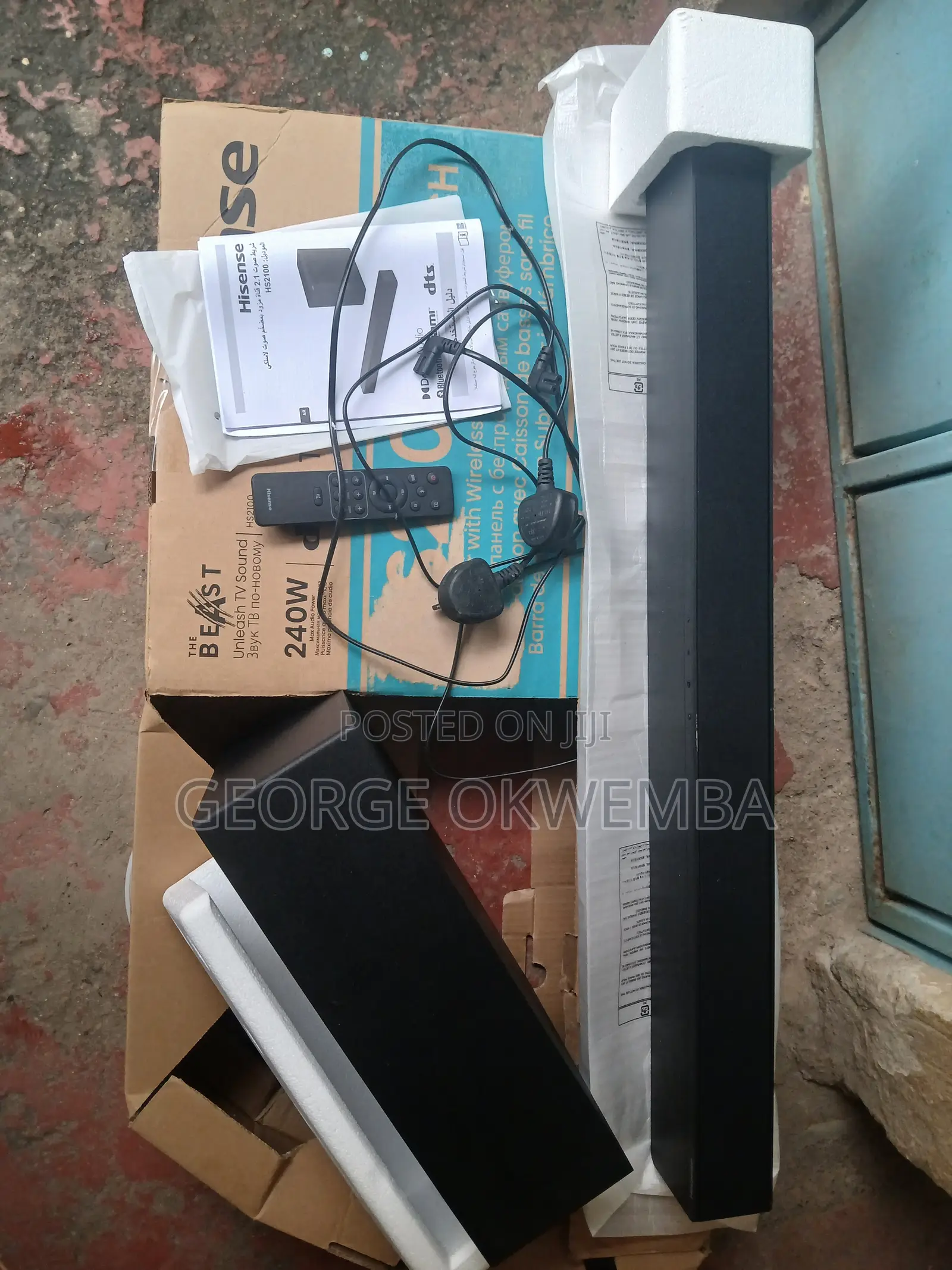 Hisense the BEAST HS2100 Wireless Soundbar 240W 2.1Ch