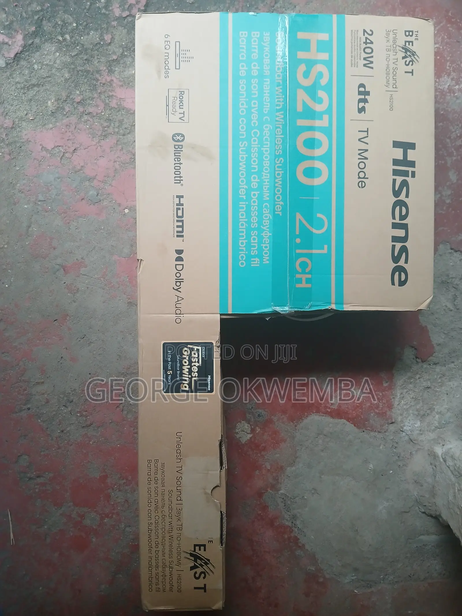 Hisense the BEAST HS2100 Wireless Soundbar 240W 2.1Ch