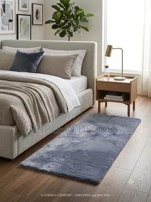 Extra Comfortable Rabbit Fur Bedside Mats
