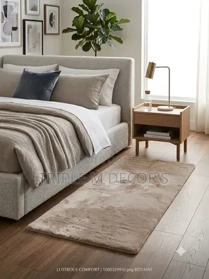 Extra Comfortable Rabbit Fur Bedside Mats
