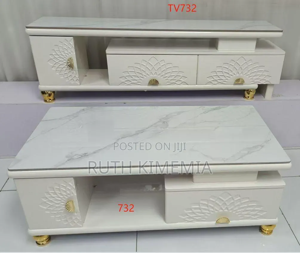 Marble Top TV Coffee Table