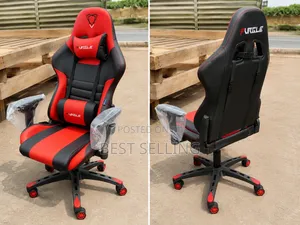 Modern Red Black Gaming Chair High Density and Reclining