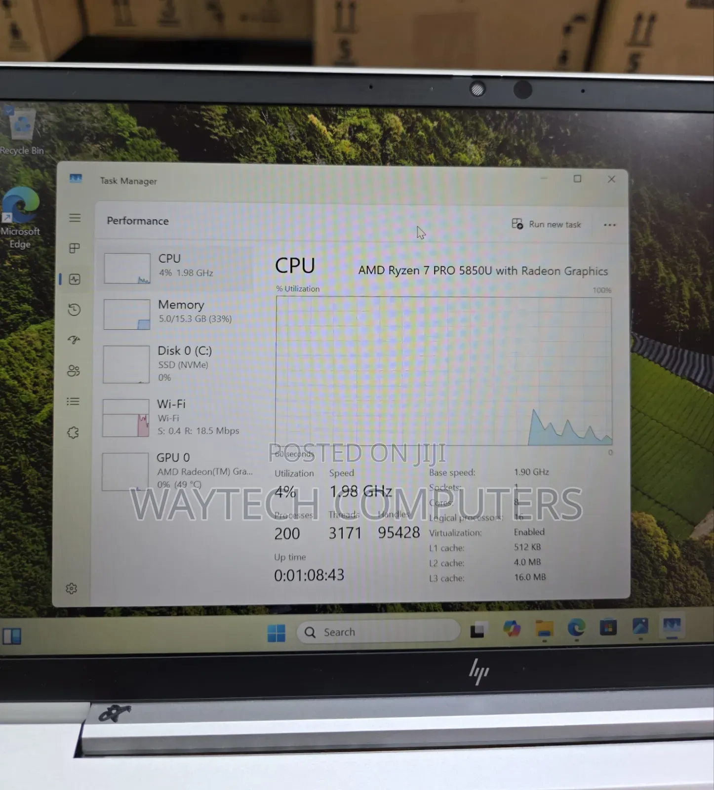 Laptop HP EliteBook 845 G8 16GB AMD Ryzen 7 SSD 512GB