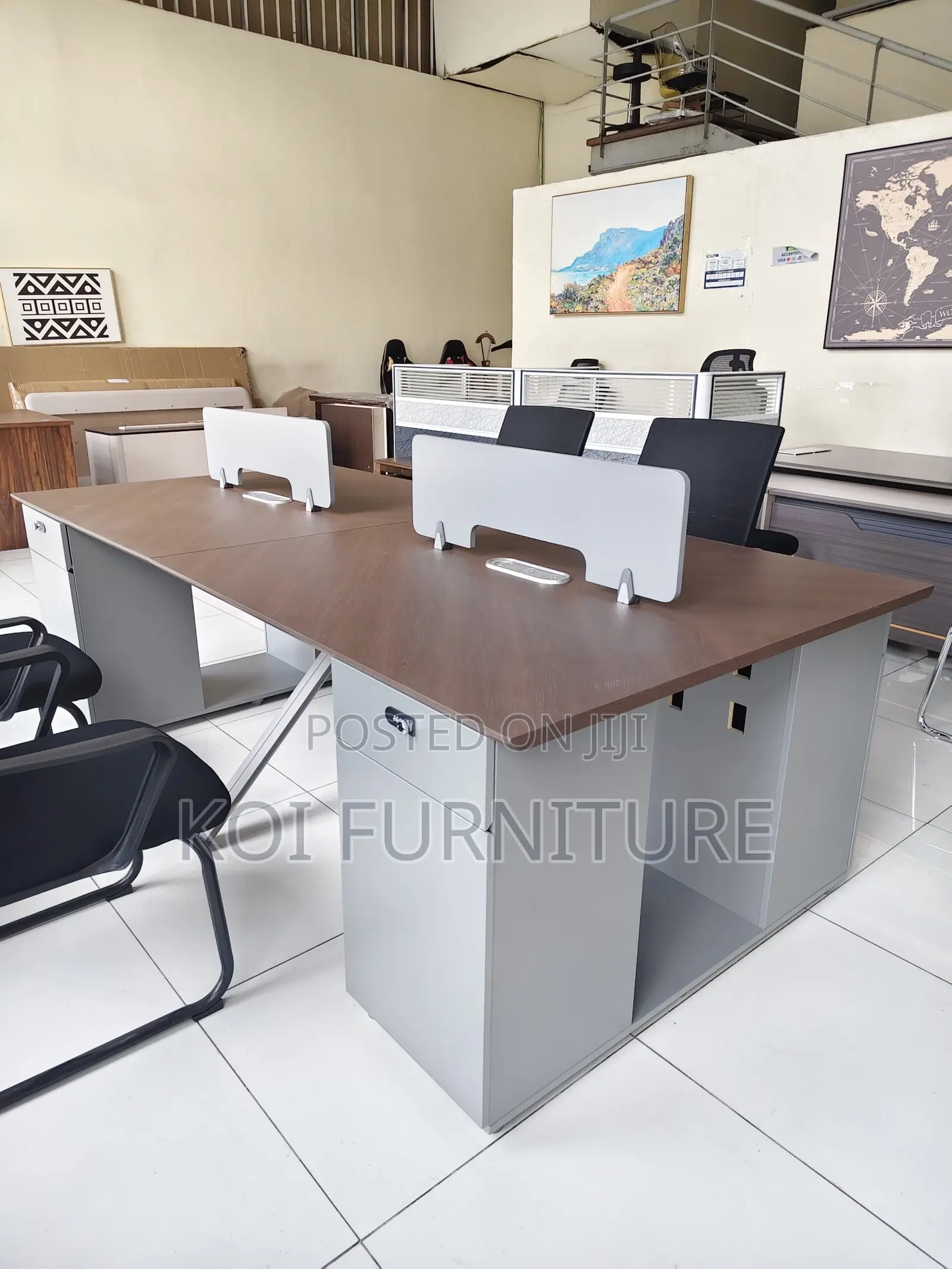 Office Workstation; Four Way Users Modern Advanced Classic Workstation