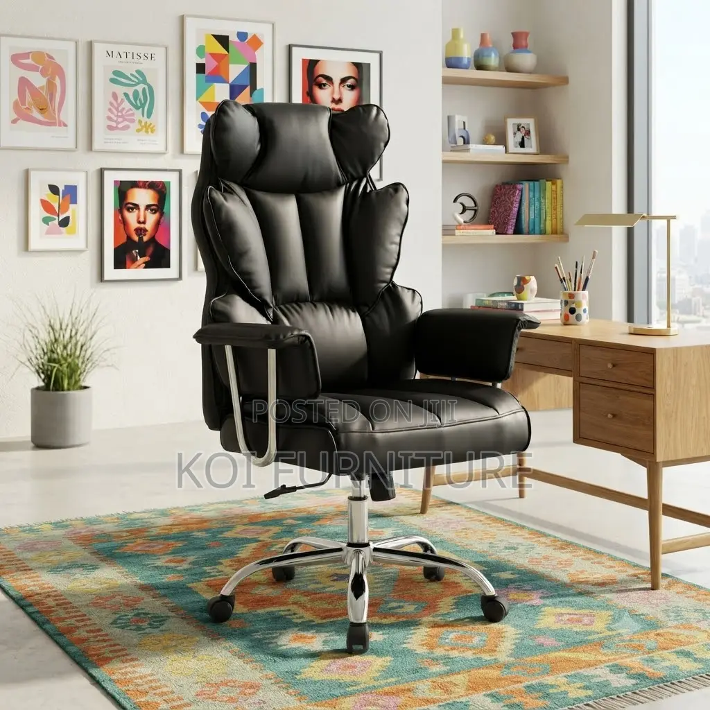 Office Chairs; Executive Heavy Leathered Office Chairs in Buterfly