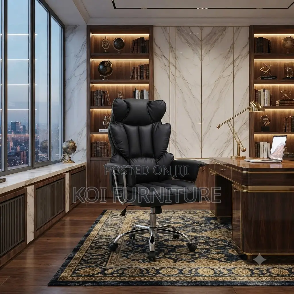 Office Chairs; Executive Heavy Leathered Office Chairs in Buterfly